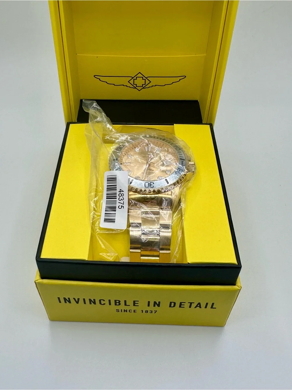 Invicta Pro Diver Exclusive Regalane Men's Watch - 43mm, Gold (48375) NEW IN BOX